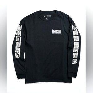 Hypland x Hunter x Hunter Anime Manga Merch Phantom Black Long Sleeve T-Shirt L